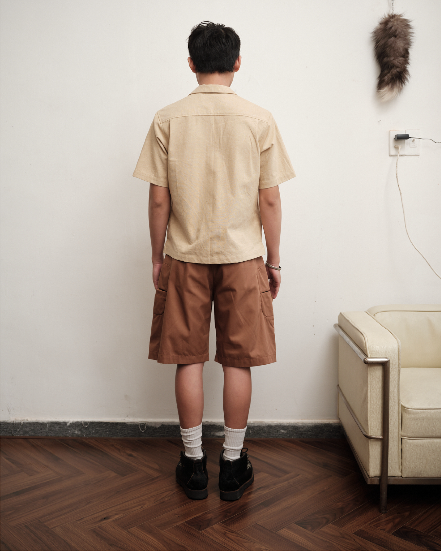 Zip-up Hemp Cuban Shirt