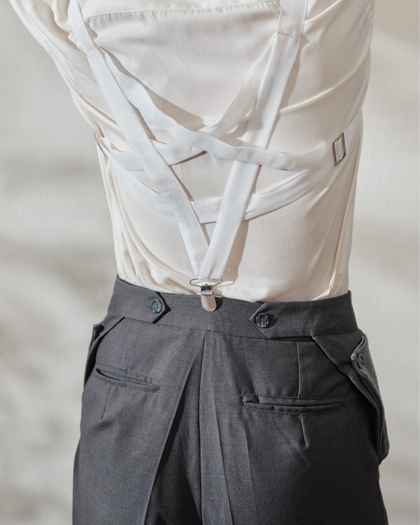 Layered-Pocket Trousers