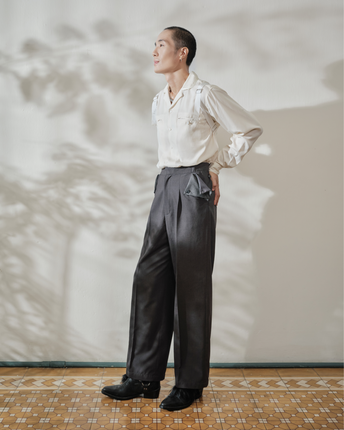Layered-Pocket Trousers