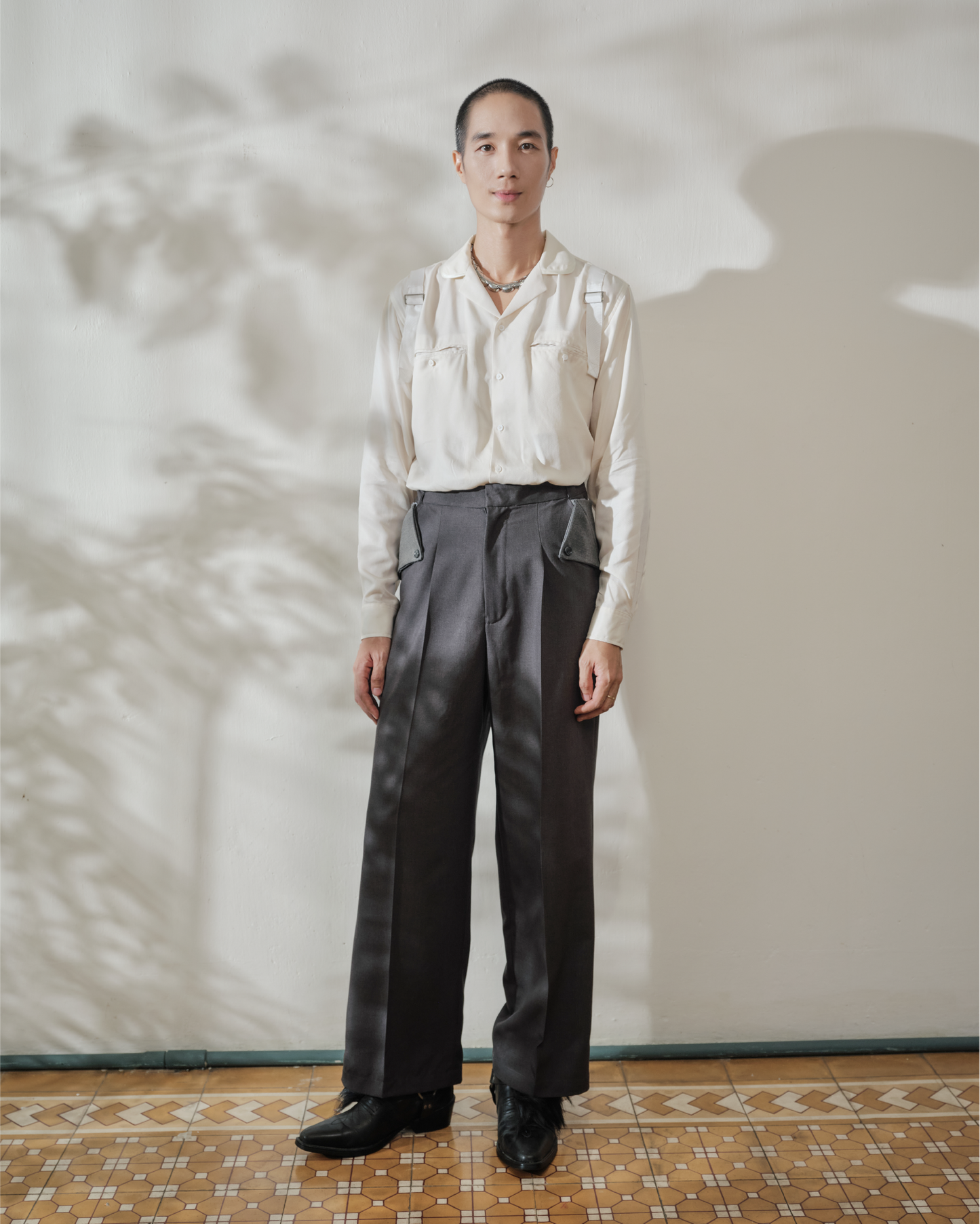 Layered-Pocket Trousers