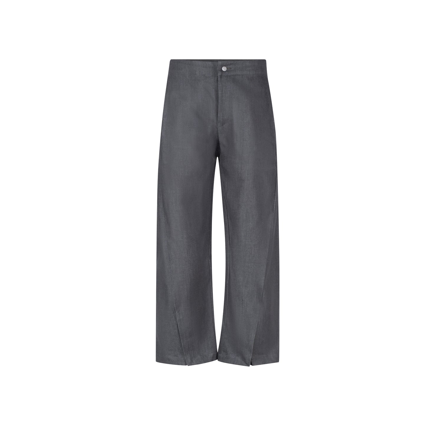 Twisted Wide-Leg Denim Trousers