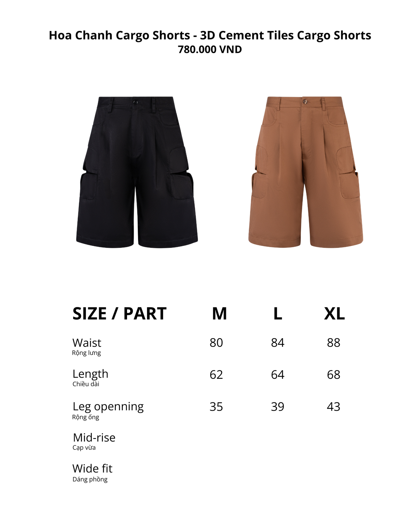 3D Cement Cargo Short