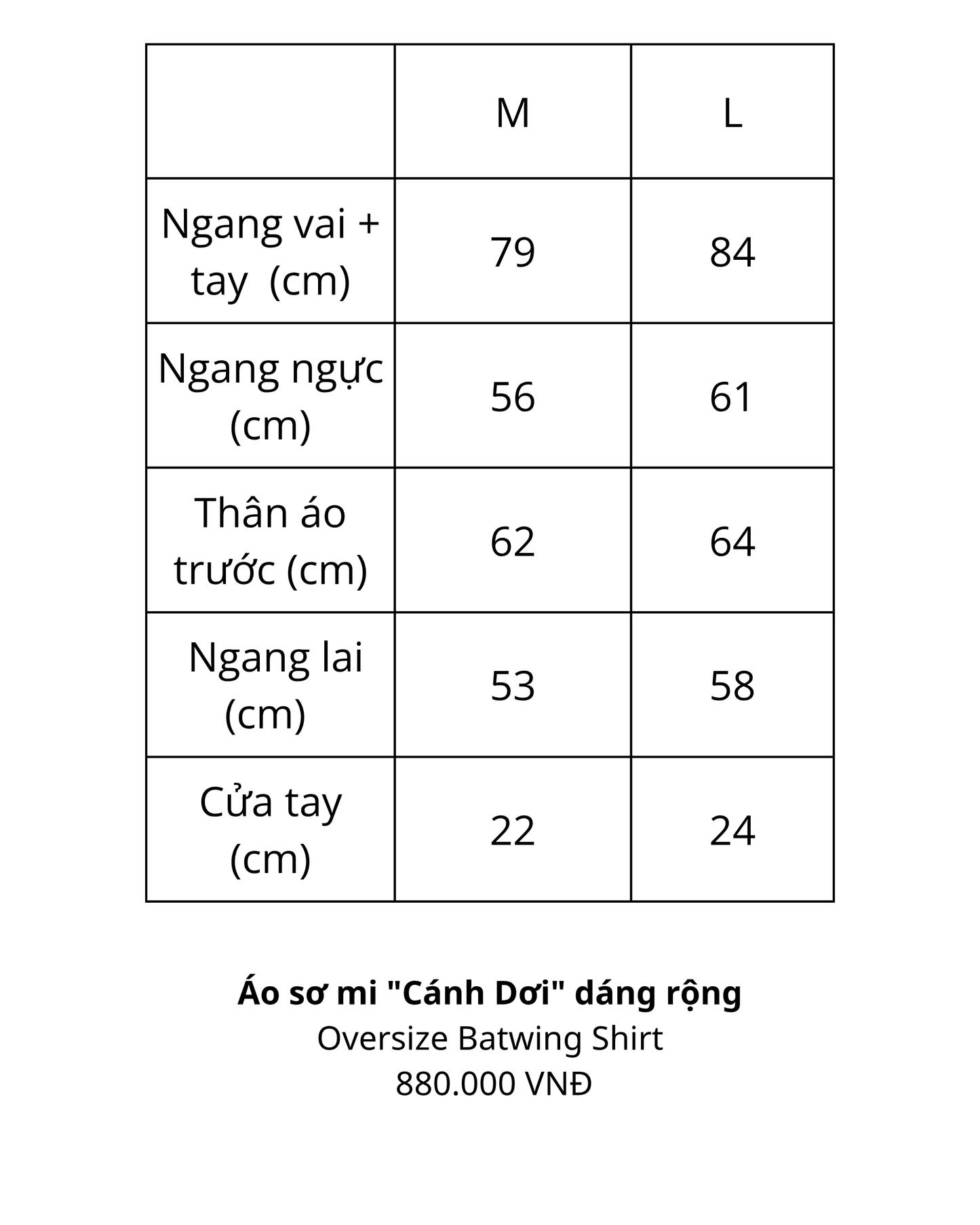 Oversize Batwing Shirt