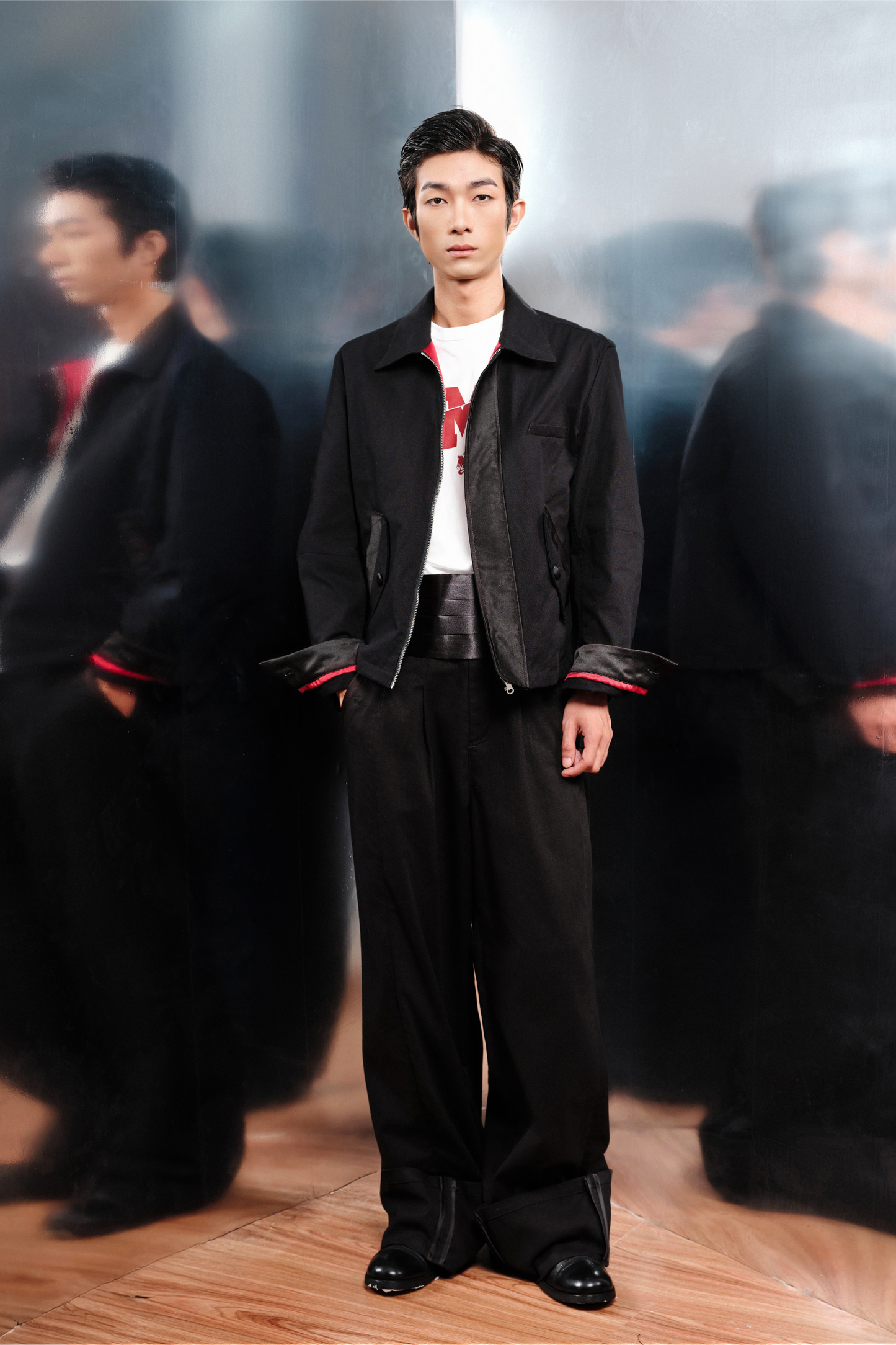 "Tuxedo" Bomber Harrington Jacket