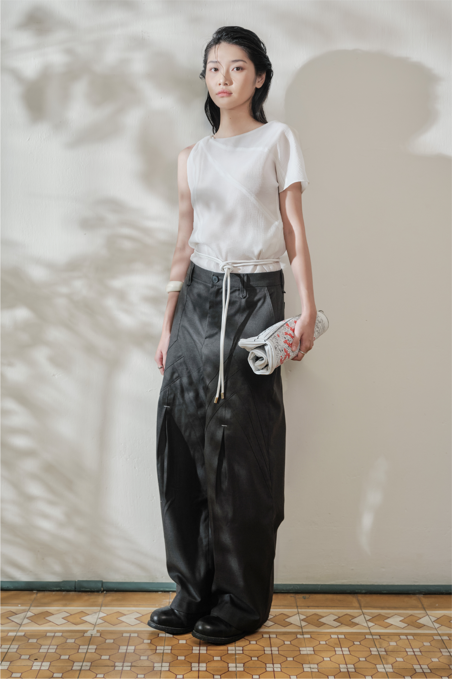 Aiguillette Chiffon Top