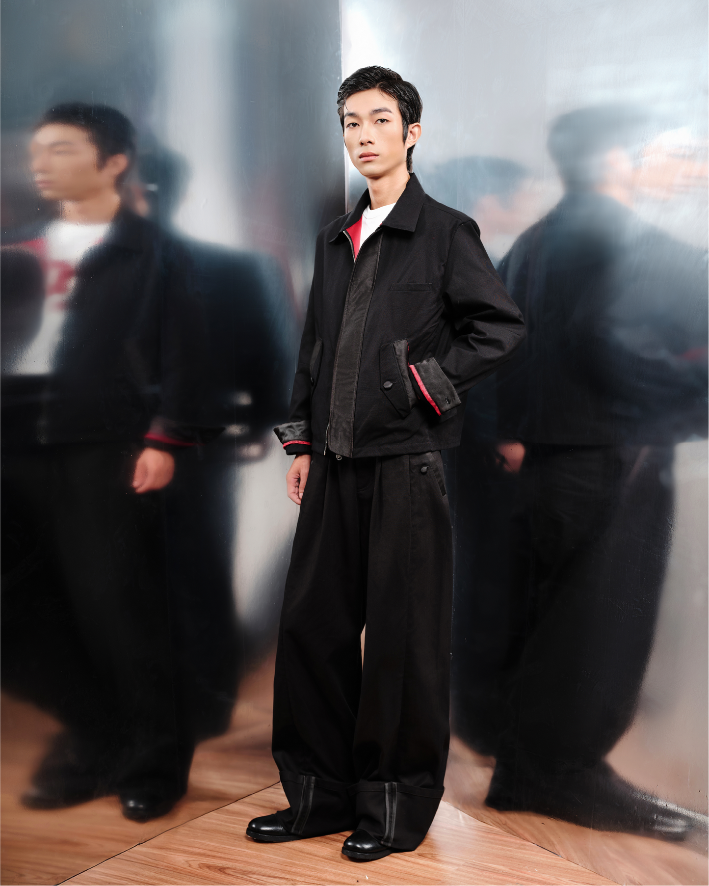 "Tuxedo" Bomber Harrington Jacket