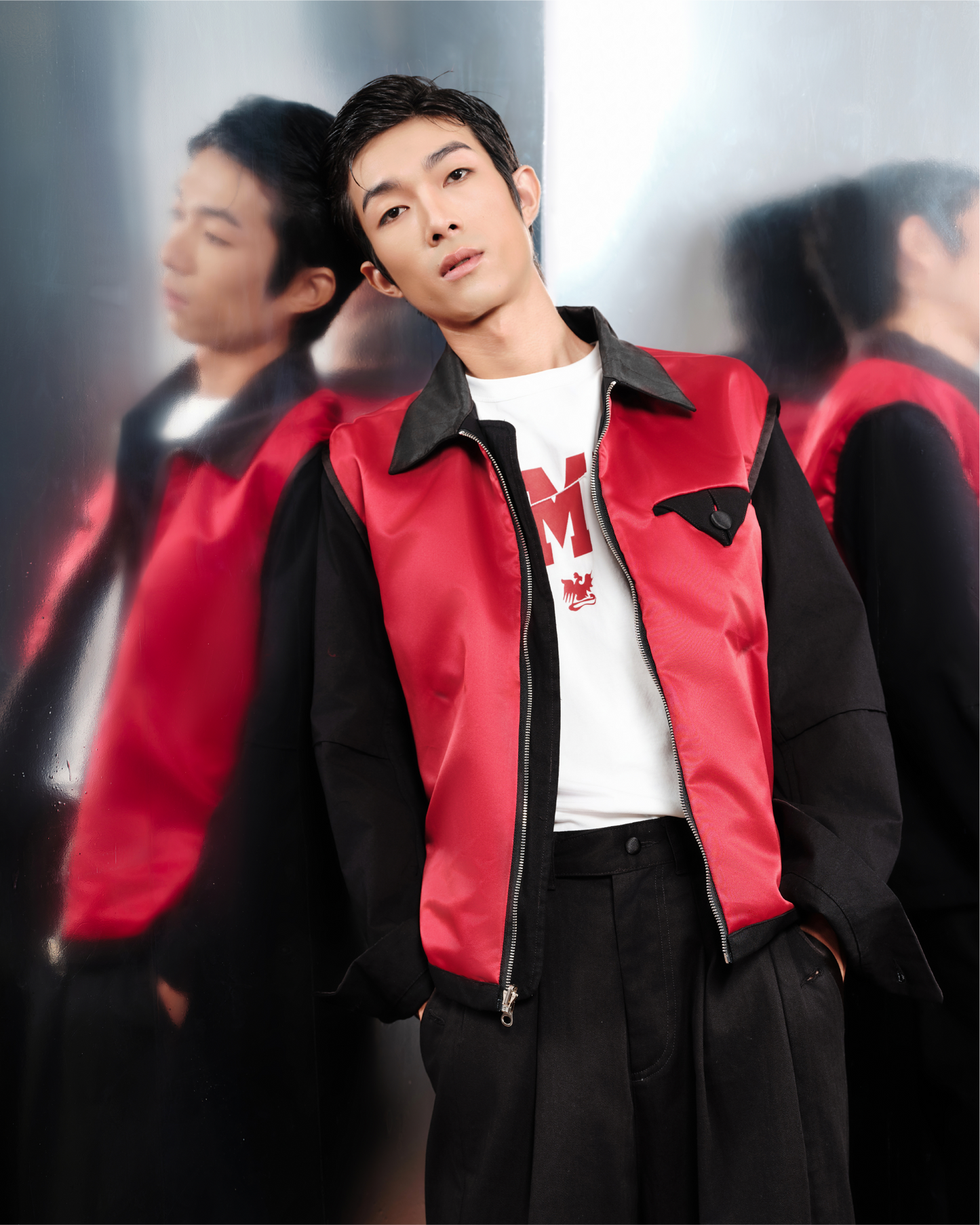 "Tuxedo" Bomber Harrington Jacket