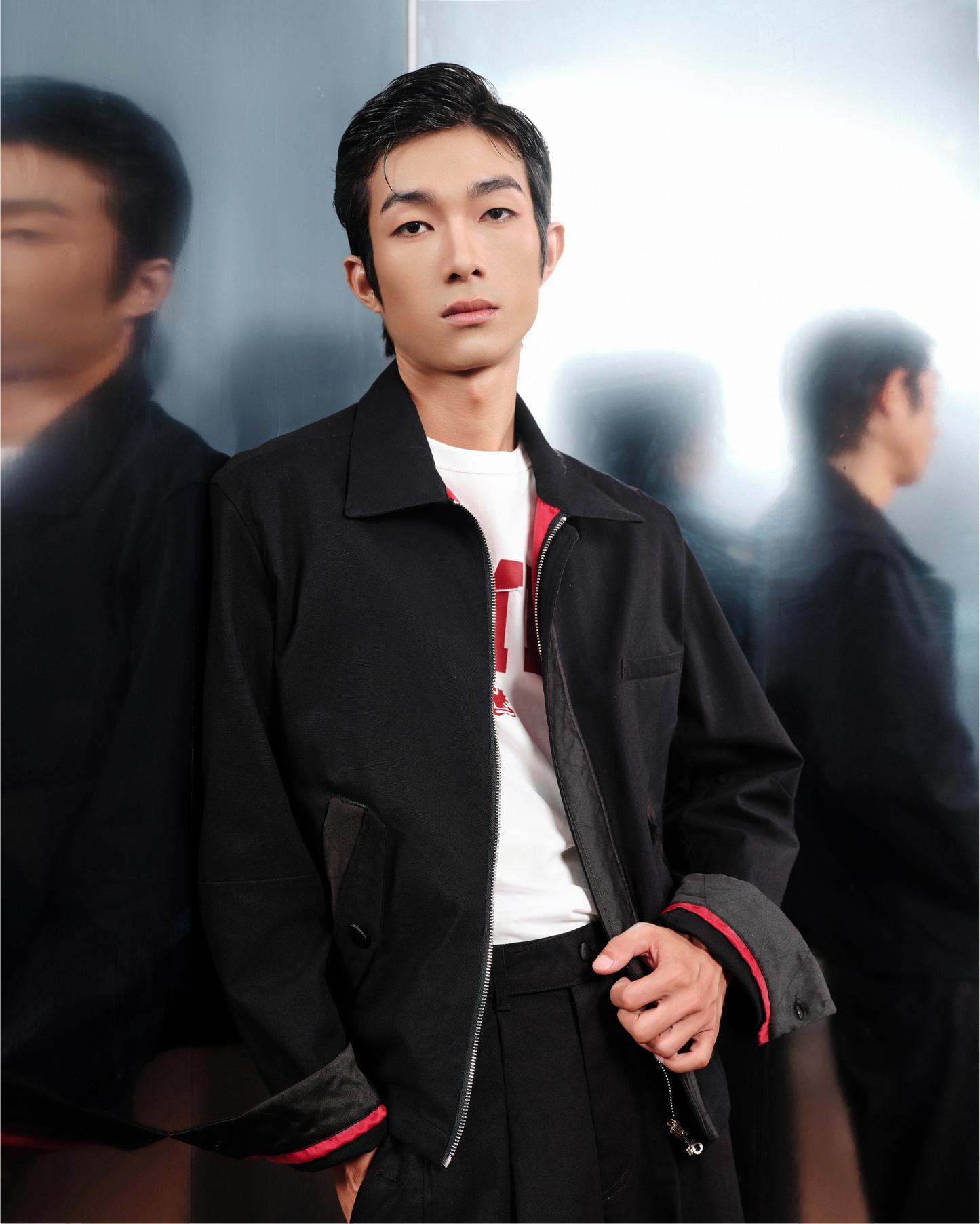 "Tuxedo" Bomber Harrington Jacket