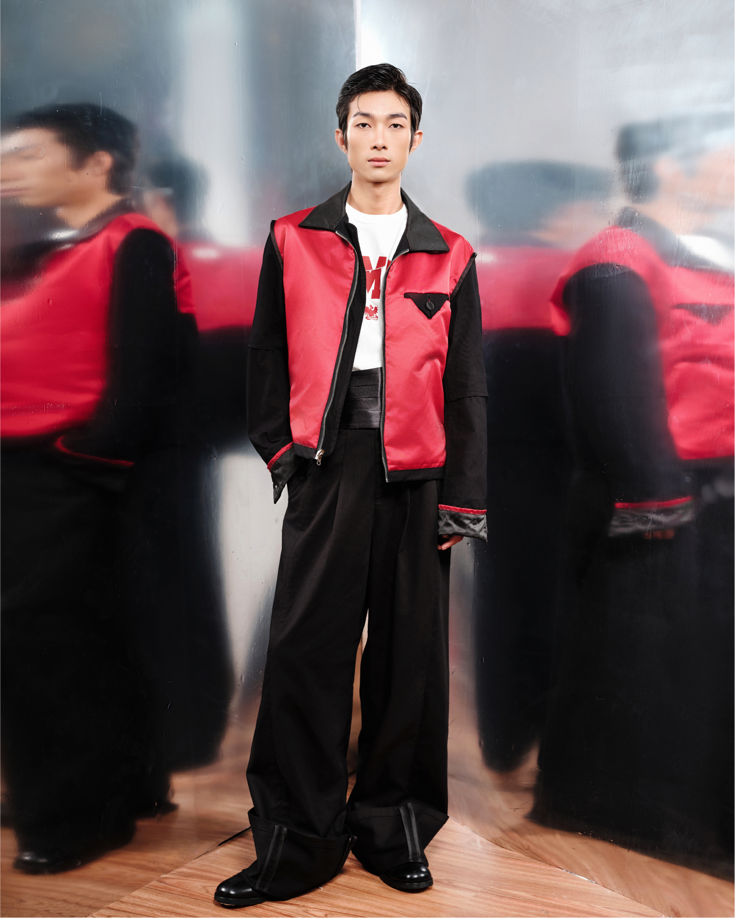 "Tuxedo" Bomber Harrington Jacket