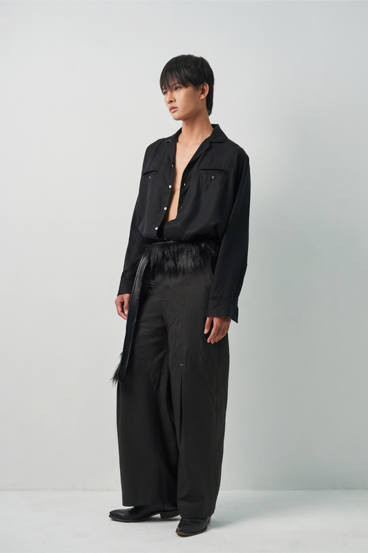 Bamboo Shoot Pleated Trousers