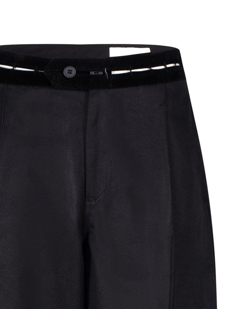 Velvet Straps Trousers