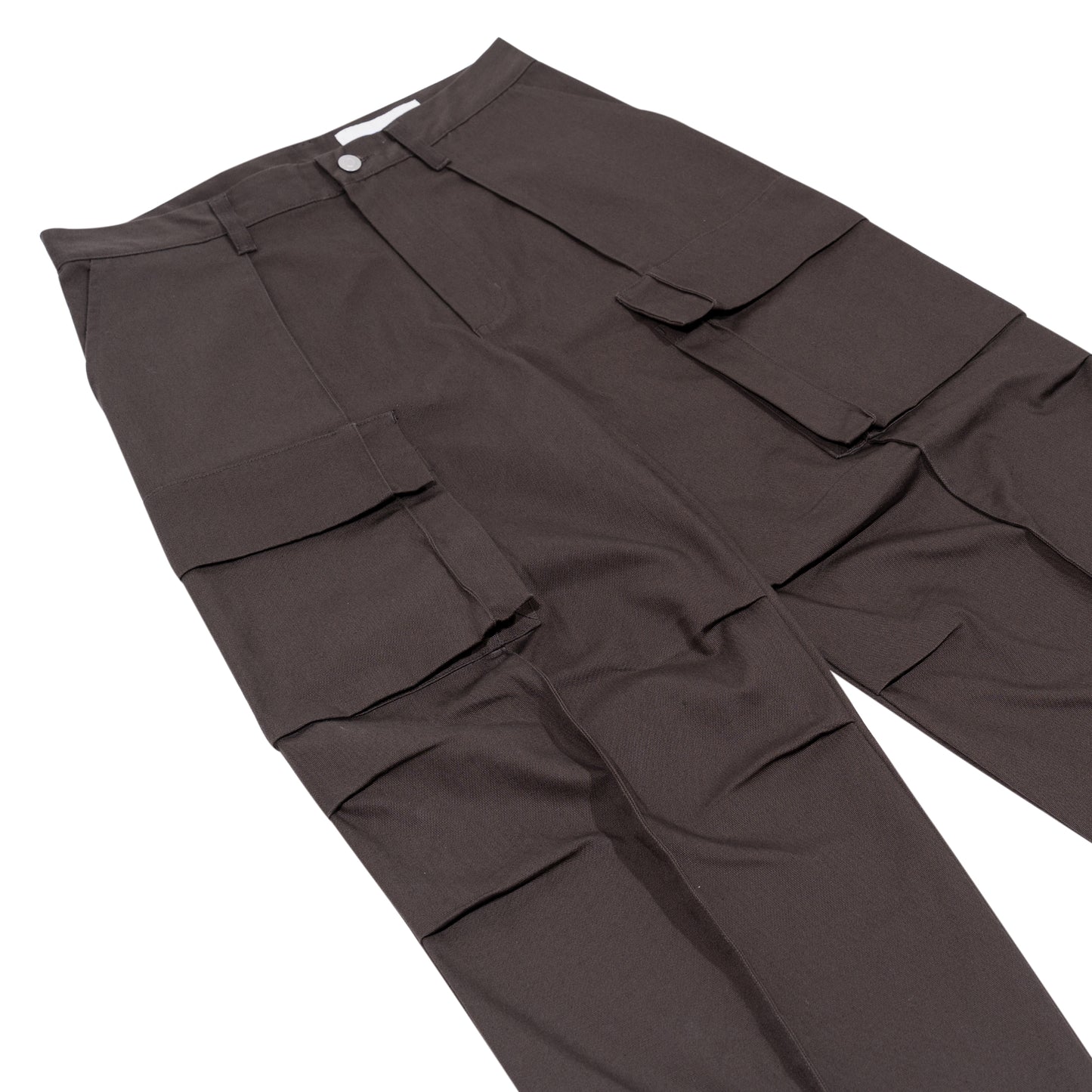 Canvas Pleated M65 Cargo Pants Off-Black