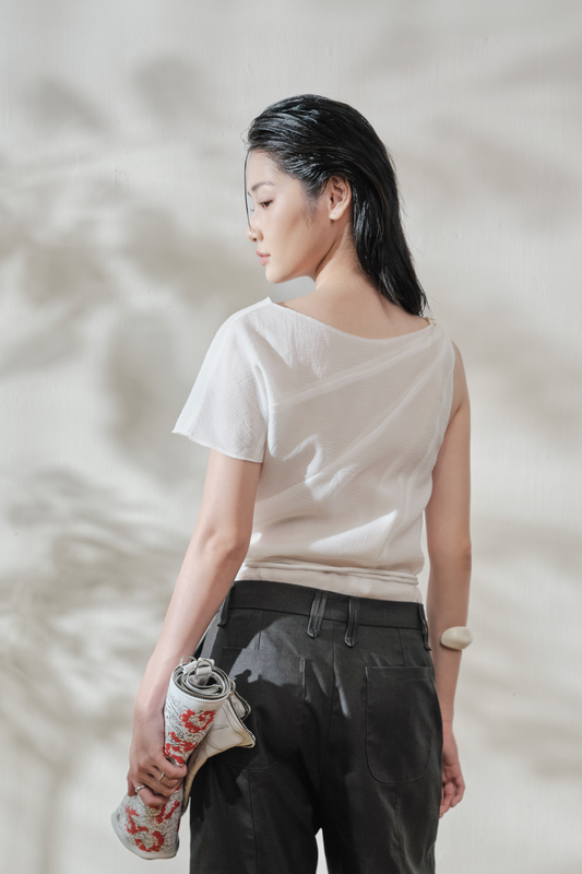 Aiguillette Chiffon Top