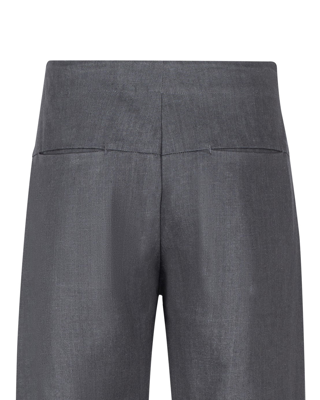 Twisted Wide-Leg Denim Trousers