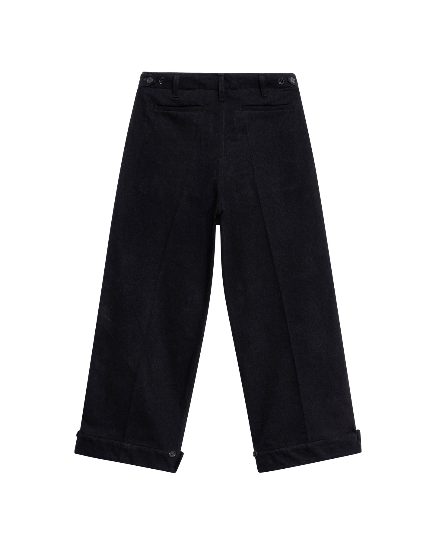 Denim Pleated Trousers