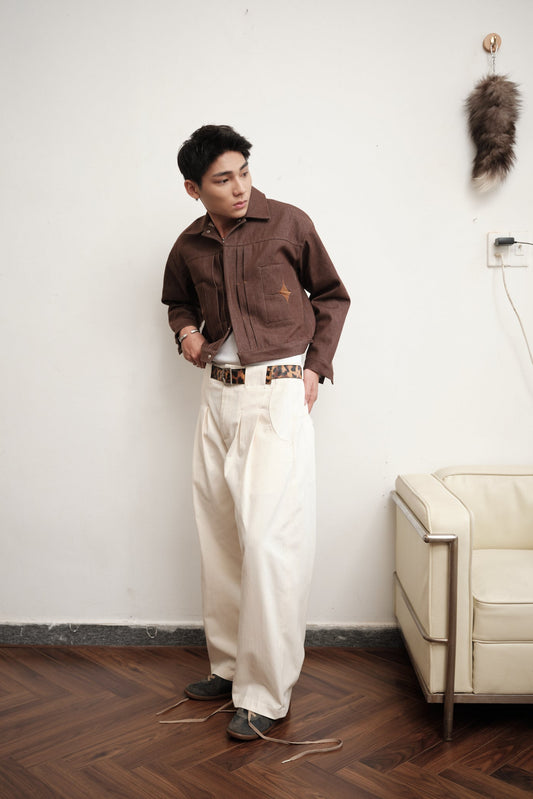 Cement Type II Raw Denim Jacket